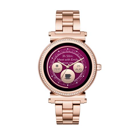 michael kors access sofie gen 3 rose gold tone smartwatch|Michael Kors Access Gen 4 Sofie Smartwatch.